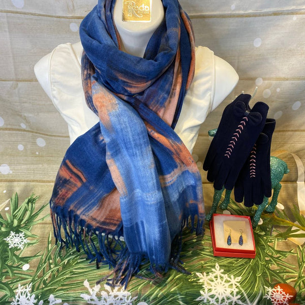 3 Piece Blue Art Deco Set