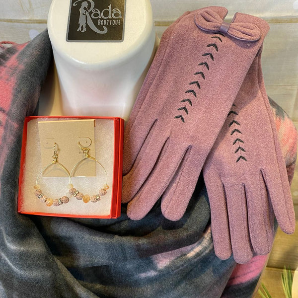 3 Piece Pink Art Deco Set