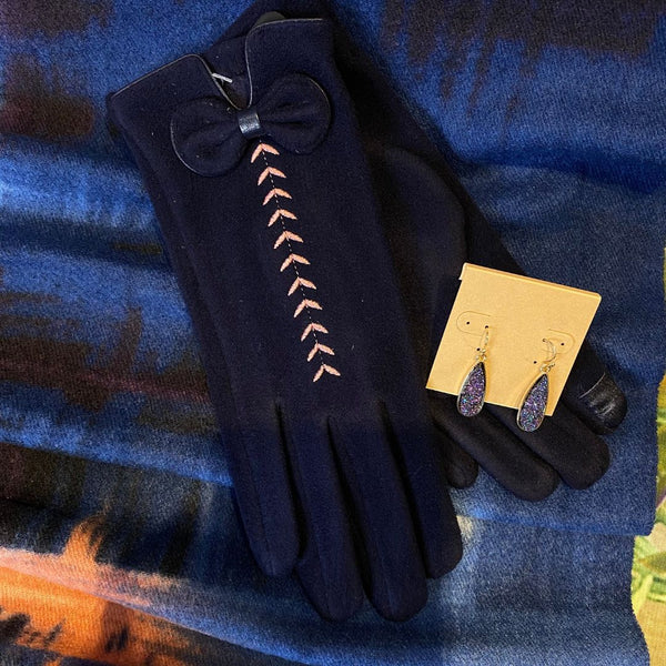 3 Piece Blue Art Deco Set