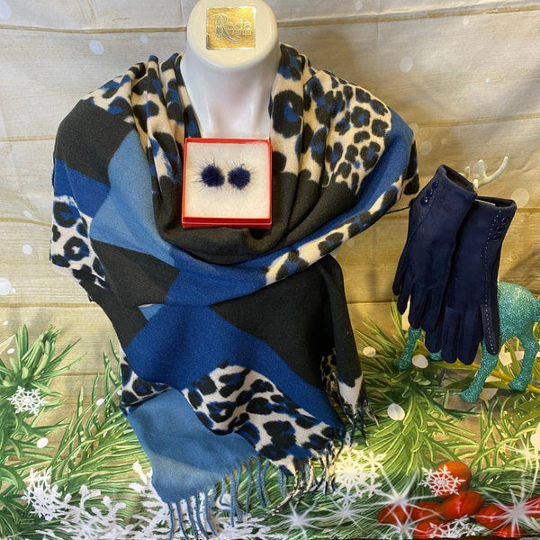 3 Piece Blue Animal Set